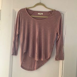 Madewell long sleeve shirt. Blush.